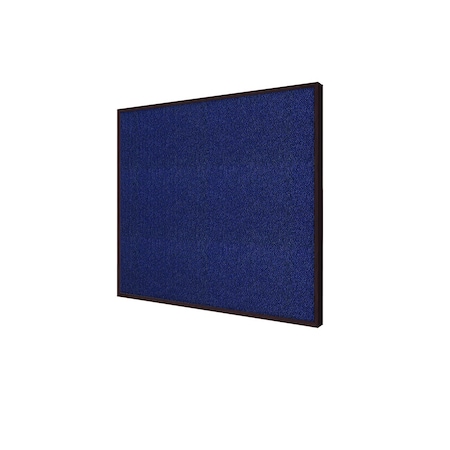 Ghent Bulletin Board, Fabric, 3 ft H x 4 ft W, Cherry Modern Frame, Blue IMM34CHF93